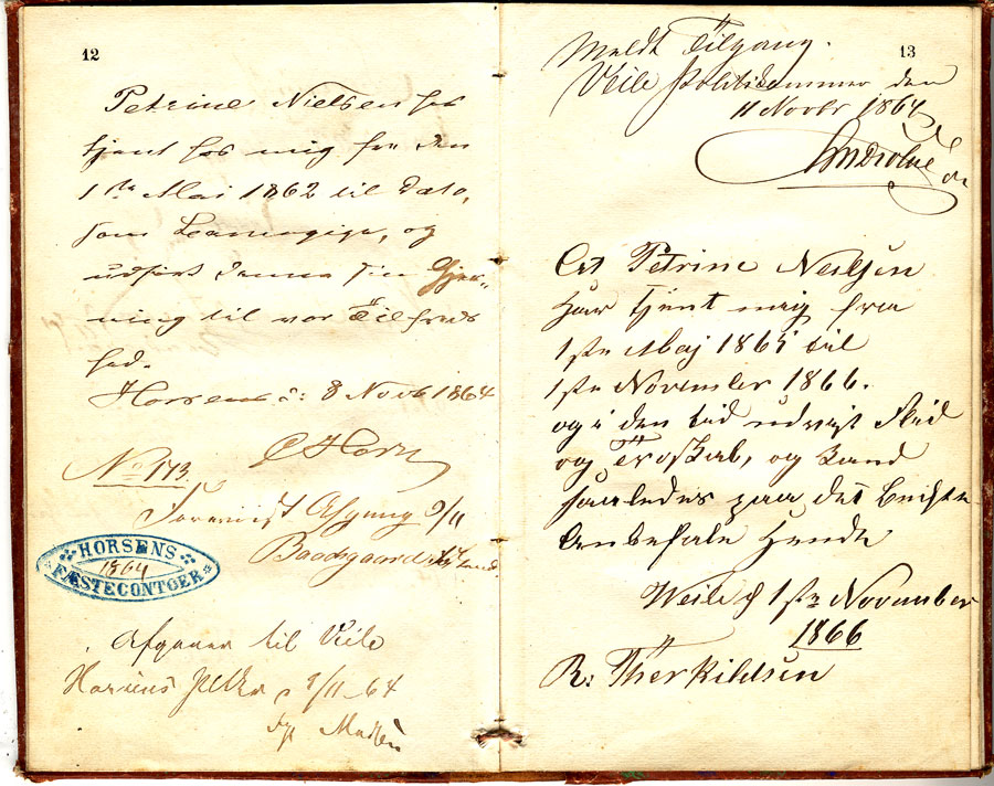 Petrine Nielsens skudsm&aring;lsbog - side 12-13