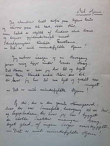 Digt af Otto Asmus Thomsen 1924