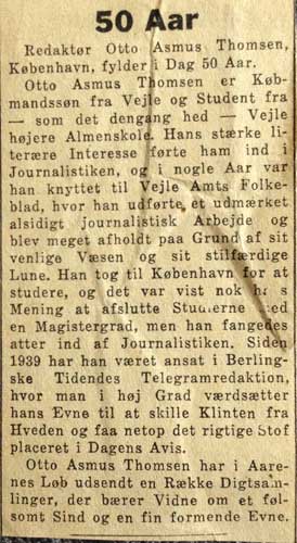 Avisomtale af Asmus, 50 &aring;r d. 22.8.1957