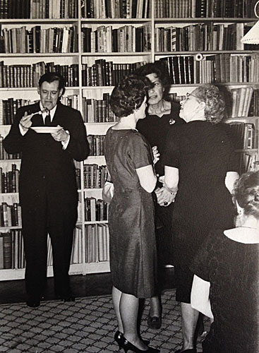 Pus' konfirmation 1963: g&aelig;ster i hjemmet