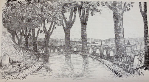 Boghs vignet til Asmus' artikel i Jul i Vejle 1963