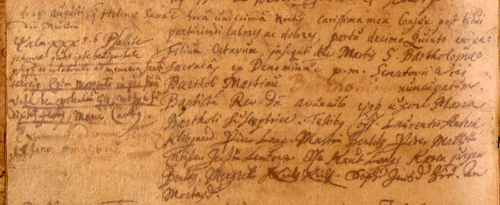 KB Ringkøbing Amt, Skodborg Herred, Lemvig Sogn: 1640-1753, opslag 77 (ao.salldata.dk), venstre side ned