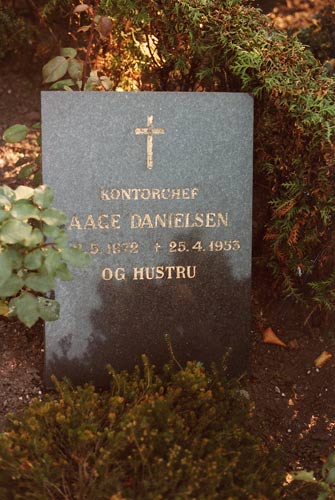 Anna Westrups gravsten p&aring; Garnisons Kirkeg&aring;rd (gravstedet er senere sl&oslash;jfet)
